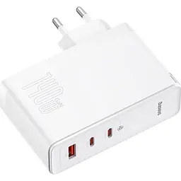 Мережевий зарядний пристрій Baseus GaN5 Pro Fast Charger 2C+U 140W White + Cable USB-C (CCGP100202) [96286] - мініатюра 4