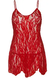 Сорочка бебі-дол Leg Avenue Rose Lace Flair Chemise Red, One Size - мініатюра 3