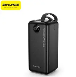 УМБ портативний зарядний акумулятор POWER BANK швидка зарядка 22,5W 40000mah повербанк AWEI P91K - мініатюра 2