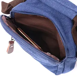 Зручна невелика чоловіча сумка із щільного текстилю Vintage 14,5х19х10,5 см sum0028980 - мініатюра 7