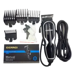 Машинка для стрижки волосся Gemei GM-817 безшумна та потужна чорний (lp-87772_502) - мініатюра 4