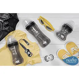 Пустушка Nuvita 7065 Air55 Cool симетрична 0m+ BABY STAR чорна NV7065IB - мініатюра 8