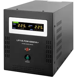 Джерело безперебійного живлення [ДБЖ] LogicPower LPY-B-PSW-6000VA+ 4200Вт 10A/20A [6615] [107292]