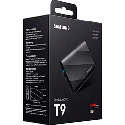 Зовнішній SSD накопичувач Samsung T9 1TB Black (MU-PG1T0B/EU) [106075] - мініатюра 8
