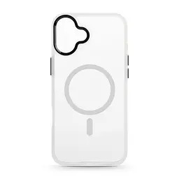 Чехол Apple iPhone 16 Plus, Unit MagSafe, белый, прозрачный, магсейф, противоударный, магнитный, панель-накладка с поддержкой MagSafe, с поддержкой беспроводной зарядки, TPU+PC, защита всего корпуса, ударопрочный, ArmorStandart (ARM78708)