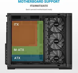 Корпус SAMA V60 без БЖ (V60-BKADA7X1-GL) Black - мініатюра 8