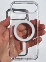 Протиударний чохол для Apple iPhone 17 AIR Clear Case Ultra Hybrid MagSafe Прозорий з магнітом - мініатюра 7