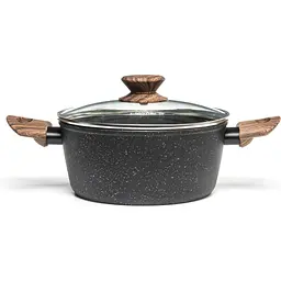 Каструля Hölmer Natural кована з кришкою 2,5 л (CR-1325-FAMWL Natural)