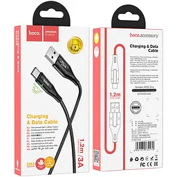 USB Cable Hoco U93 Shadow Type-C Black 1.2m - мініатюра 4
