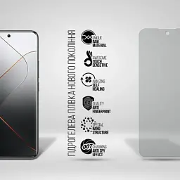 Плівка захисна Armorstandart Anti-spy Xiaomi 14 Pro (ARM72895) - мініатюра 2