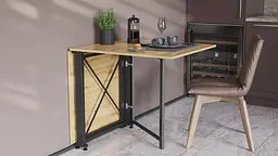 Стіл-книга трансформер Оріон 2 Ferrum-decor 750x1520x730 Чорний метал ДСП Дуб Артізан 16 мм (FRD-104588) - мініатюра 7