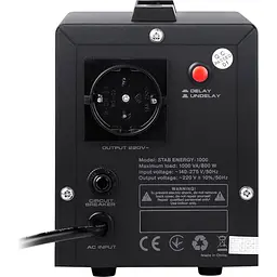 Стабілізатор напруги Real-El Stab Energy-1000 [EL122400012] [112007] - мініатюра 6