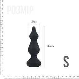Анальна пробка Adrien Lastic Amuse Mini Black (S) - мініатюра 2