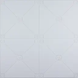 Самоклеюча 3D панель 3D Loft біла піраміда 700x700x4.5мм
