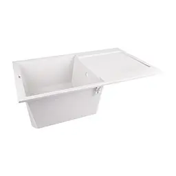 Кухонна мийка Lidz 790x495/230 WHI-01 (LIDZWHI01790495230), Білий - мініатюра 4