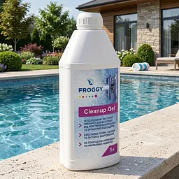 Засіб для очищення ватерлінії басейну Froggy Cleanup Gel, 1 л, проти жирного нальоту - мініатюра 2
