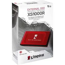 Зовнішній SSD накопичувач Kingston XS1000 BoC 1TB Red (SXS1000R/1000GA) [138595] - мініатюра 3