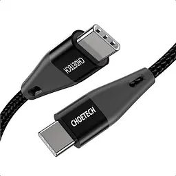 Кабель Choetech USB Type-C - USB Type-C (M/M) 100W, 1 м Black (XCC-1008)