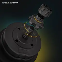 Гантелі композитні регульовані TREX Sport 2х20кг - мініатюра 8