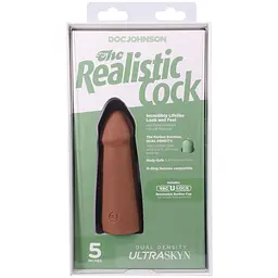 Фалоімітатор Doc Johnson The Realistic Cock ULTRASKYN 5 Inch, 12.7 см - мініатюра 9