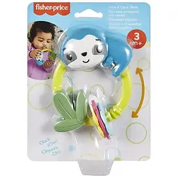 Брязкальце-прорізувач Fisher-Price Лінивець (HJW11) - мініатюра 2
