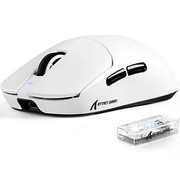 Бездротова миша ATTACK SHARK X8 Ultimate 42000 DPI PAW3950MAX,8K Sensor,Nordic 54L15 Біла
