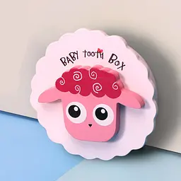 Сувенірна коробка для збереження молочних зубів Tooth Box Баранець Рожевий 50261
