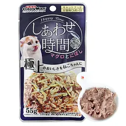 Консерва для котів CattyMan Tuna Bonito Sardine тунець макрель сардина в желе вологий корм, пауч 55г