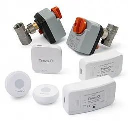 Система захисту від потопу для розумного будинку Tervix ZigBee Water Stop Premium на 2 труби 1/2" (4922621) - мініатюра 2