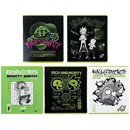 Набір зошитів Kite Rick and Morty А5 в клітинку 48 аркушів 10 шт. (RM24-259)