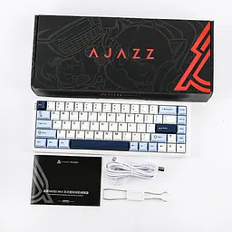 Ігрова дротова магнітна клавіатура AJAZZ AK680 MAX / RGB / Magnetic Switch / 8К / White Blue - мініатюра 8