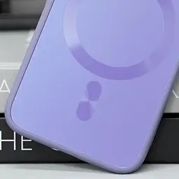 Чохол TPU+Glass Sapphire Midnight with MagSafe для Apple iPhone 14 (6.1) Бузковий / Dasheen - мініатюра 2