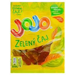 Цукерки желейні JOJO з фруктовими смаками та екстрактом зеленого чаю 80 г