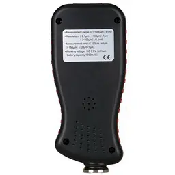 Товщиномір ЛКП HD-дисплей Fe/nFe, 0-1300 мкм BENETECH GT230 - мініатюра 5