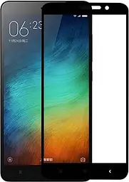 Захисне скло Tempered Glass Full Cover Xiaomi Redmi Note 3 black