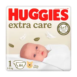 Подгузники Huggies Extra Care Размер 1 (2-5 кг) 84 шт (5029053578057)