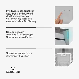 Витяжка Klarstein Alina 70 см (10046135) - мініатюра 5