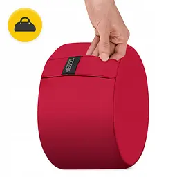 Подушка для йоги та медитації 4FIZJO Zafu кругла 32 x 20 см Red (P-5907739315526) - мініатюра 6