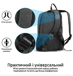 Рюкзак Promate Alpha-BP 15.6" Black (alpha-bp.black) - мініатюра 6