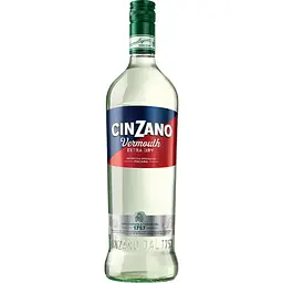 Упаковка вермуту Cinzano Extra Dry білий екстра-сухий 18% 12 л (1 л х 12 шт.) - мініатюра 2