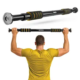 Турнік розсувний GYMTEK 63-100см чорно-жовтий - мініатюра 2