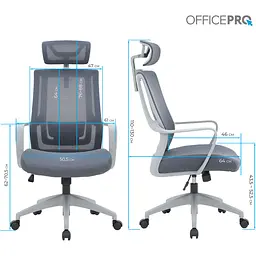 Офісне крісло OfficePro Harmony OC310-G-G-G Gray [148639] - мініатюра 10