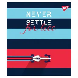 Зошит А4 48 аркушів клітинка Yes Never Settle ірідіум софт-тач 764418 - мініатюра 2