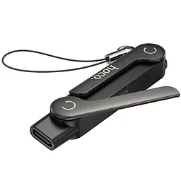 Перехідник Hoco UA47 Lightning male to Type-C female adapter Black - мініатюра 4