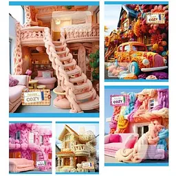 Зошит 24 арк. клітинка тверда обкладинка COZY (ТА51308)