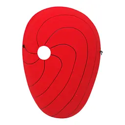 Маска "Uchiha Obito. Naruto" KA-23-1294, в пакеті Червоний