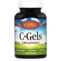 Вітаміни та мінерали Carlson Labs C-Gels, 100 капсул
