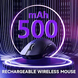 Бездротова миша ATTACK SHARK X8 Pro PAW 3395PRO Sensor,40K DPI,8K 2.4G/USB-C з кабелем/Bluetooth Чорна - мініатюра 4