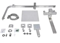 Душова система універсальна Lidz Kubis 1033, Nickel (k35) LDKUB1033NKS46110 - мініатюра 8