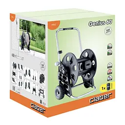 Візок для поливального шланга Claber GENIUS 60 8862 (1/2" - 60 м) - мініатюра 3